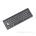 5 eixos de usinagem em teclado mecânico placa de alumínio anodizada